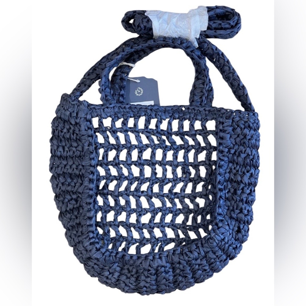 NWT Universal thread Navy Blue Crochet Tote Bag - Picture 3 of 4